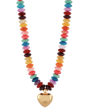 Poppi Beaded Heart Necklace