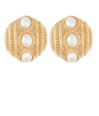 Diana Jewel Lined Dome Earrings