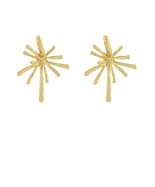 Gia Metal Burst Earrings