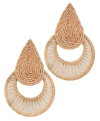 Ashley Wrapped Teardrop & Gradual Earrings