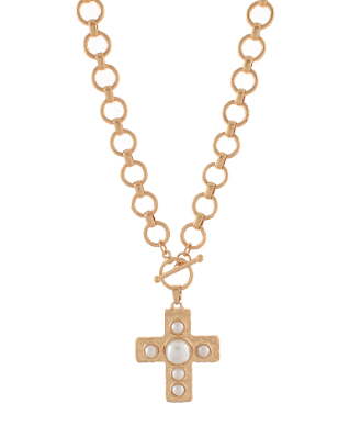 Beth Cross Chain Necklace