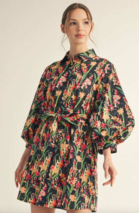 The Bloom Down Midi Dress