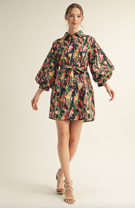 The Bloom Down Midi Dress