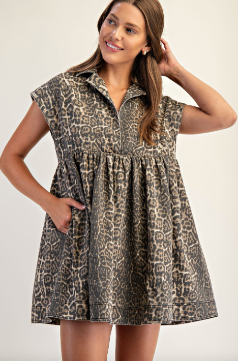 Raw Instinct Leopard Mini Dress