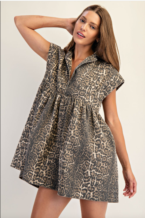 Raw Instinct Leopard Mini Dress