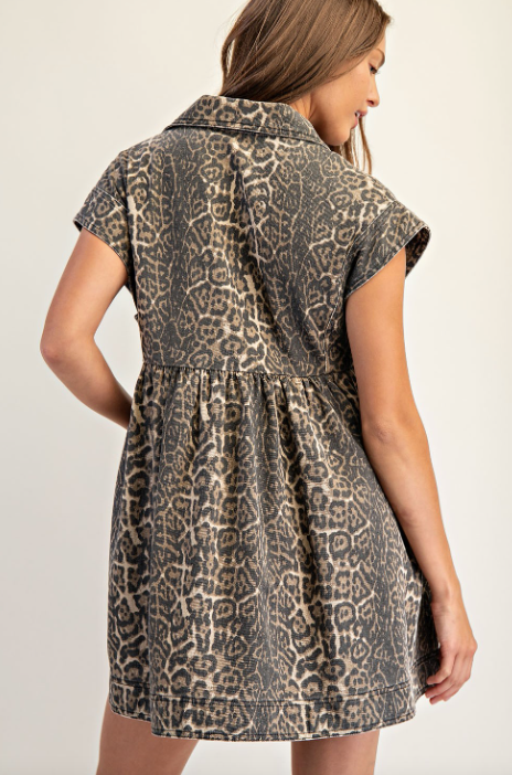 Raw Instinct Leopard Mini Dress