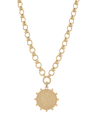 Asher Coin Pendant Necklace