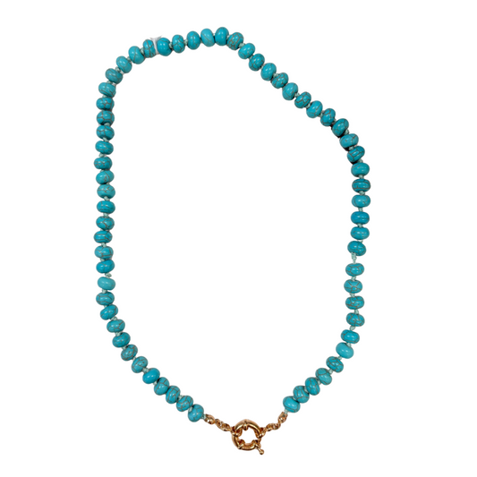 Parker Turquoise Beaded Clasp Necklace