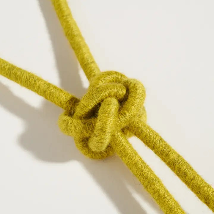 Sasha Lanyard Knot Textile Necklace