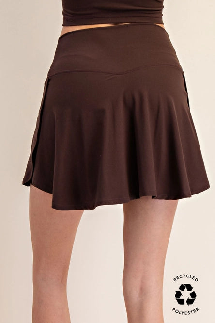 V-Defined High-Waisted Tennis Skirt