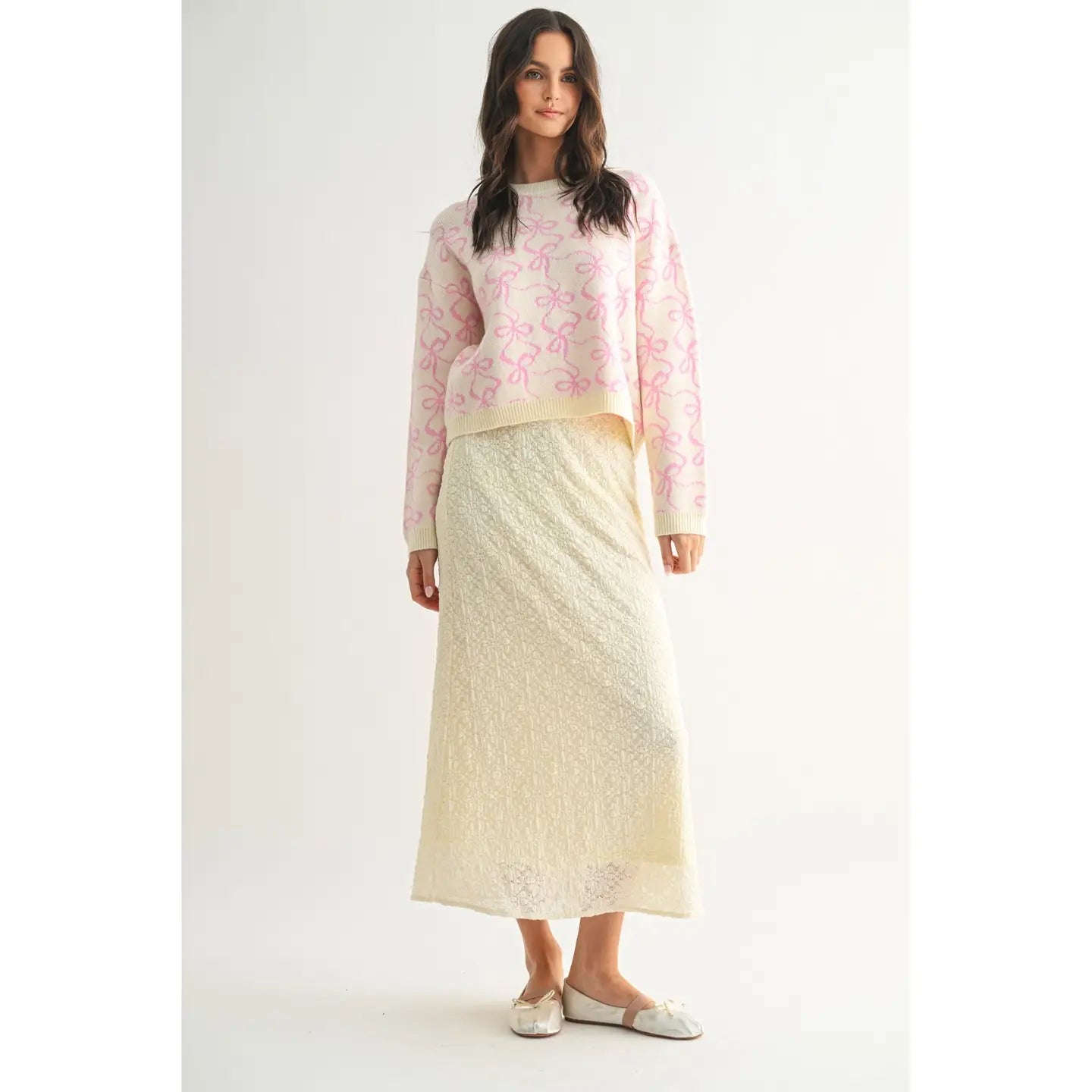 Lace Reverie Midi Skirt