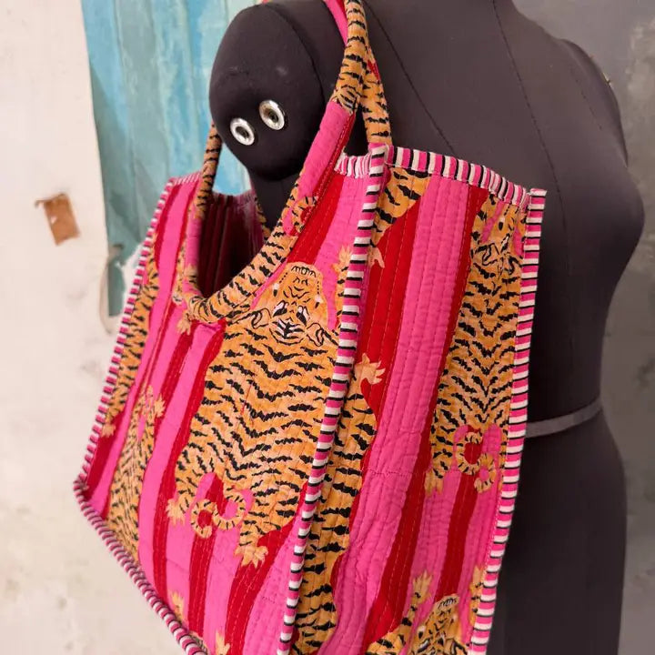 Fierce Threads Quilted Tote Bag