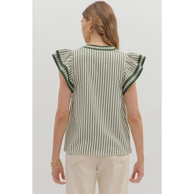 Falling Lines Striped Top