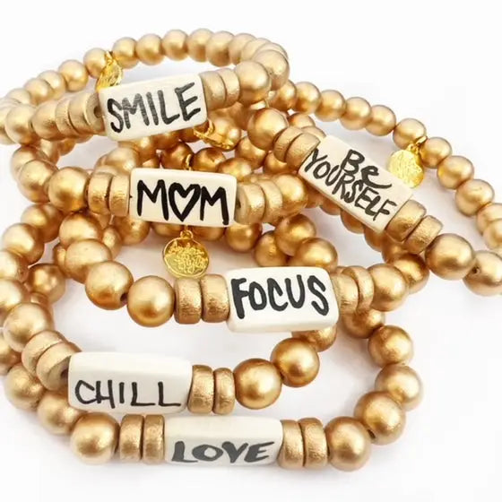 Affirmation Word Beaded Bracelets