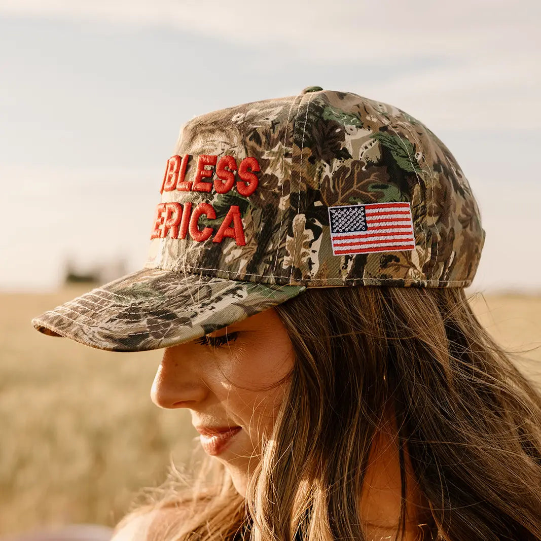 God Bless America Trucker Hat