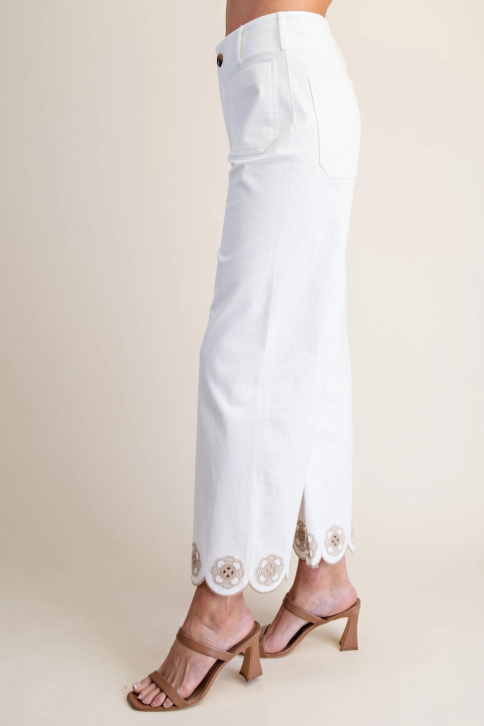 The Blushing Scallop Wide-Leg Pants