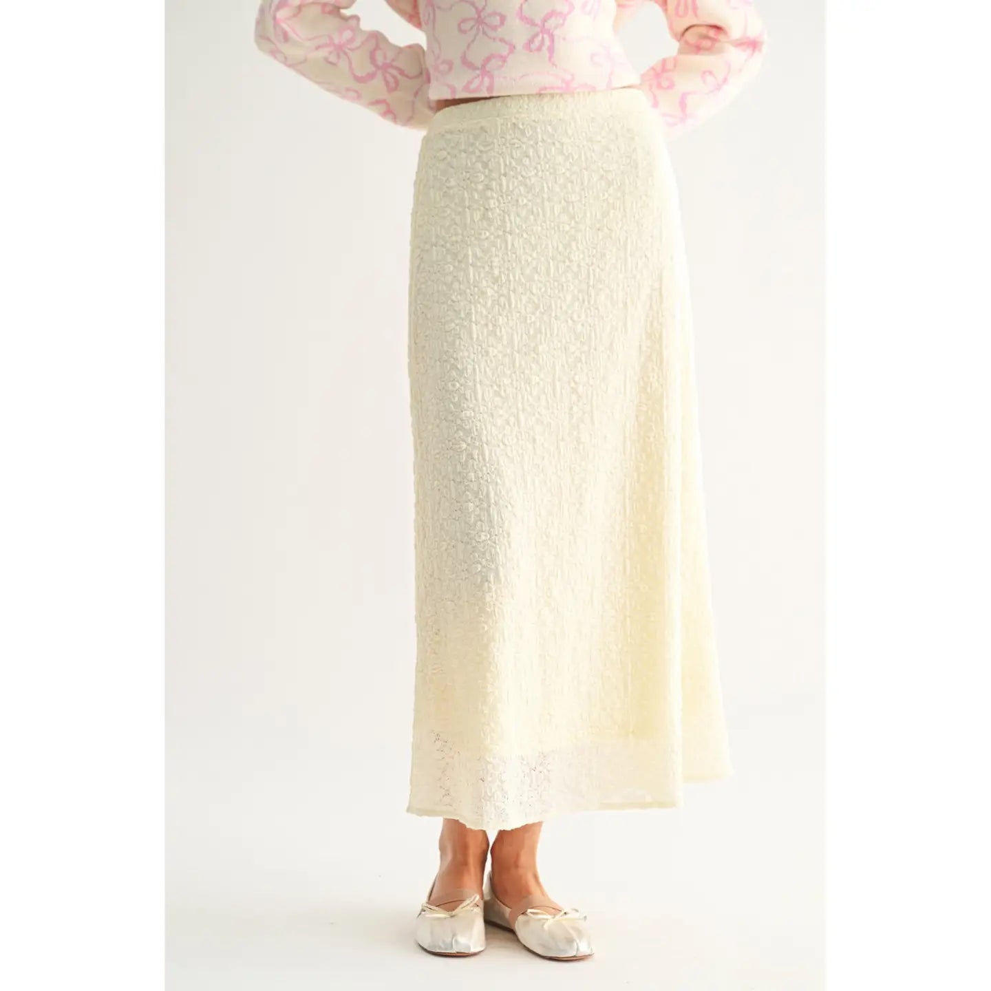 Lace Reverie Midi Skirt