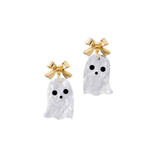 Boo-tiful Bow Ghost Earrings