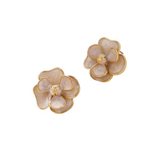 Magnolia Flower Studs